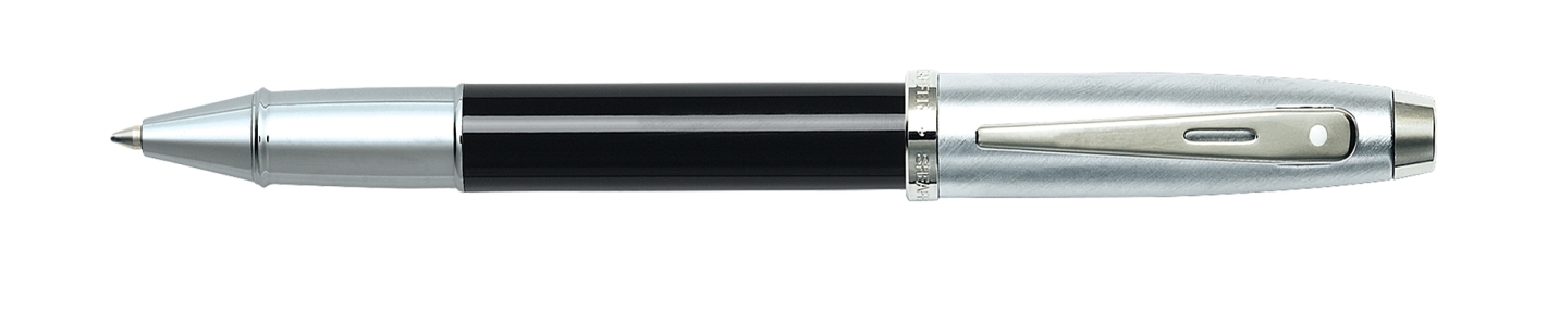 Sheaffer 100 Black And Brushed Chrome Rollerball Pen