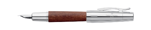 Faber Castell E-Motion Pearwood Dark Brown Fountain Pen