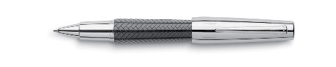 Faber Castell E-Motion Resin Parquet Black Rollerball Pen