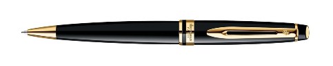 Waterman Expert Black Lacquer GT Ballpoint Pen