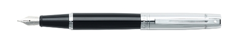 Sheaffer 300 Glossy Black And Chrome Fountain Pen